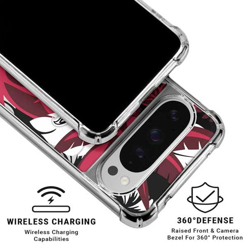 NFL Atlanta Falcons Tropical Print Google Pixel 10 Pro XL Clear Case