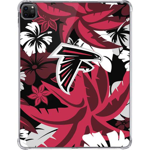 NFL Atlanta Falcons Tropical Print iPad Pro 11in (2024) Clear Case