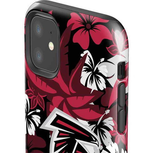 NFL Atlanta Falcons Tropical Print iPhone 11 Impact Case