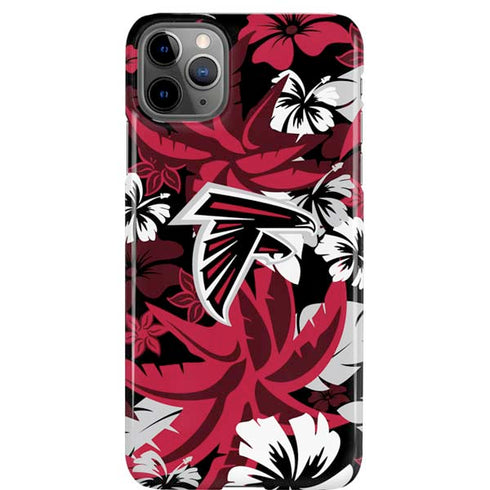 NFL Atlanta Falcons Tropical Print iPhone Cases