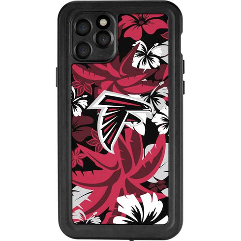 NFL Atlanta Falcons Tropical Print iPhone 11 Pro Waterproof Case