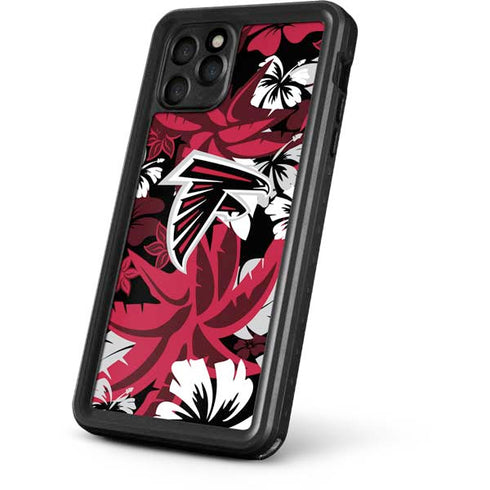 NFL Atlanta Falcons Tropical Print iPhone 11 Pro Waterproof Case
