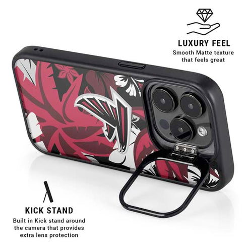 NFL Atlanta Falcons Tropical Print iPhone 13 Pro Max Kickstand Case