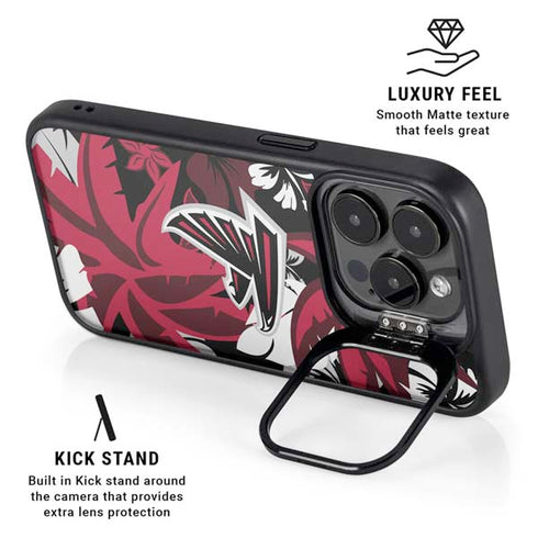 NFL Atlanta Falcons Tropical Print iPhone 14 Pro Kickstand Case