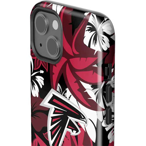 NFL Atlanta Falcons Tropical Print iPhone 15 Impact Case