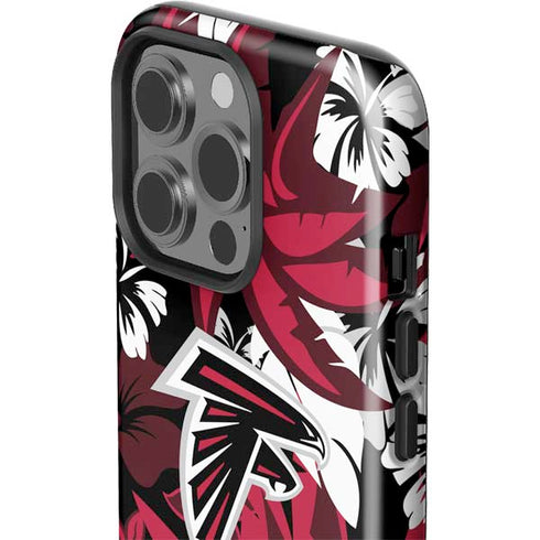 NFL Atlanta Falcons Tropical Print iPhone 15 Pro Impact Case