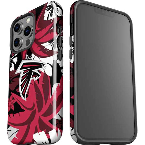 NFL Atlanta Falcons Tropical Print iPhone 15 Pro Impact Case