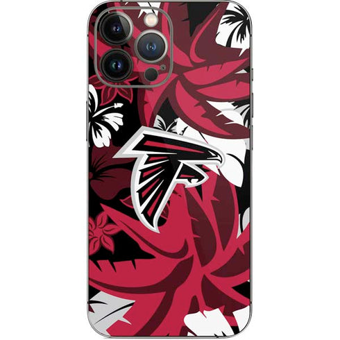 NFL Atlanta Falcons Tropical Print iPhone 15 Pro Max Skin
