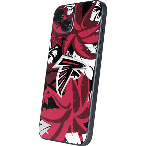 NFL Atlanta Falcons Tropical Print iPhone 15 Skin