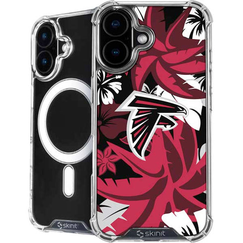 NFL Atlanta Falcons Tropical Print iPhone 16 MagSafe Case