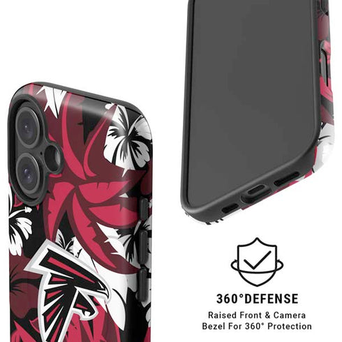 NFL Atlanta Falcons Tropical Print iPhone 16 Magsafe Impact Case