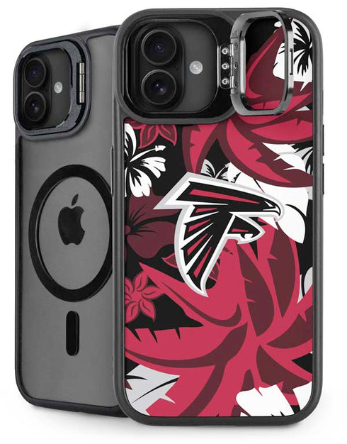 NFL Atlanta Falcons Tropical Print iPhone 16 Plus Kickstand Case