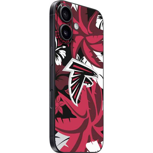 NFL Atlanta Falcons Tropical Print iPhone 16 Plus Skin