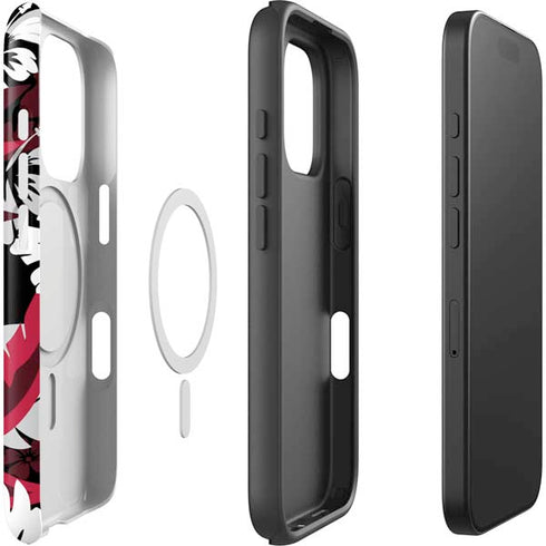NFL Atlanta Falcons Tropical Print iPhone 16 Pro Magsafe Impact Case