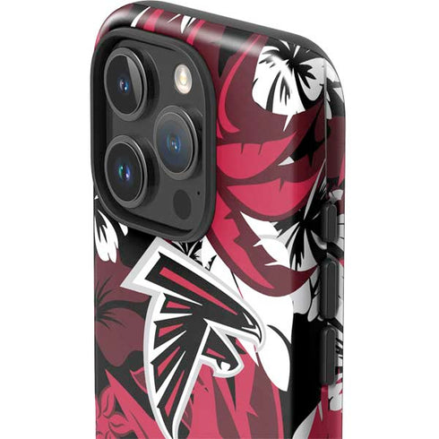 NFL Atlanta Falcons Tropical Print iPhone 16 Pro Max Impact Case