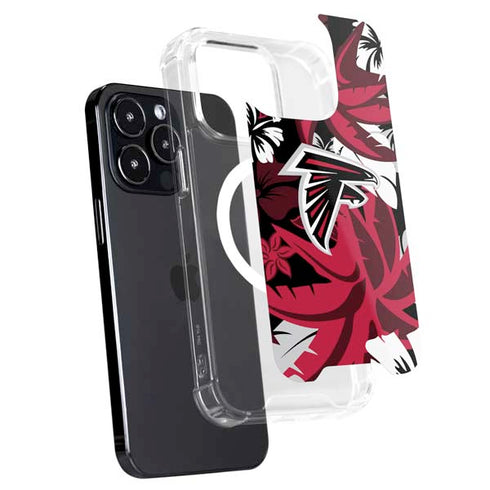 NFL Atlanta Falcons Tropical Print iPhone 16 Pro Max MagSafe Case