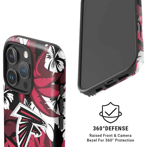 NFL Atlanta Falcons Tropical Print iPhone 16 Pro Max Magsafe Impact Case