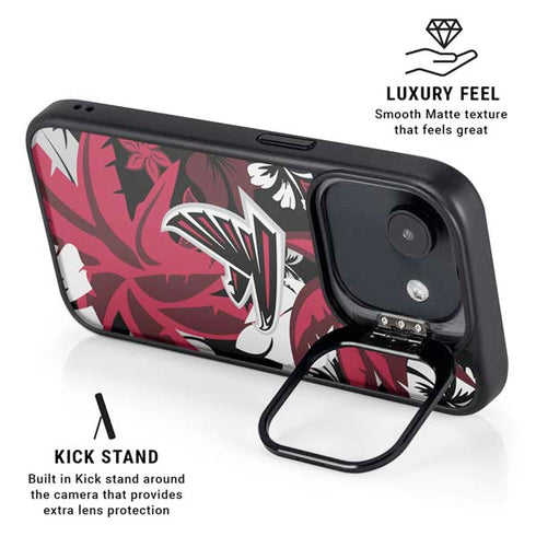 NFL Atlanta Falcons Tropical Print iPhone 16e Kickstand Case