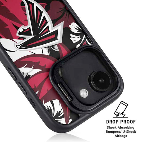 NFL Atlanta Falcons Tropical Print iPhone 16e Kickstand Case