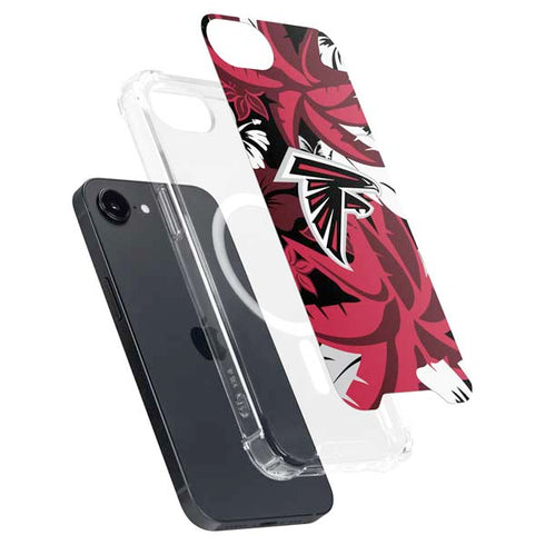 NFL Atlanta Falcons Tropical Print iPhone 16e MagSafe Case