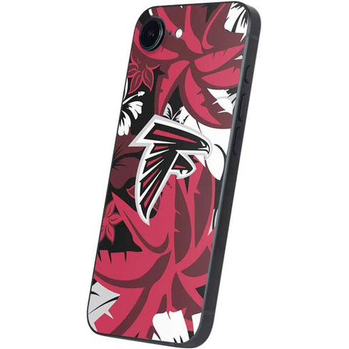 NFL Atlanta Falcons Tropical Print iPhone 16e Skin