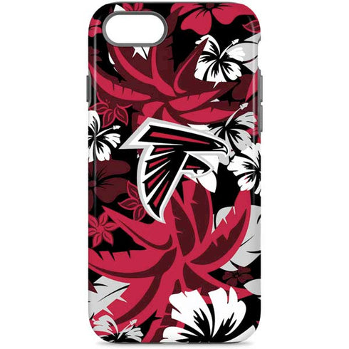 NFL Atlanta Falcons Tropical Print iPhone Cases