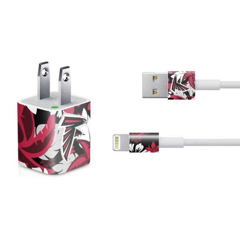 NFL Atlanta Falcons Tropical Print iPhone Charger (5W USB) Skin