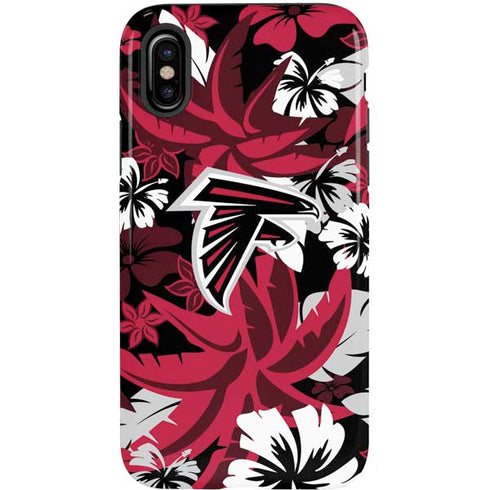 NFL Atlanta Falcons Tropical Print iPhone XS Pro Case