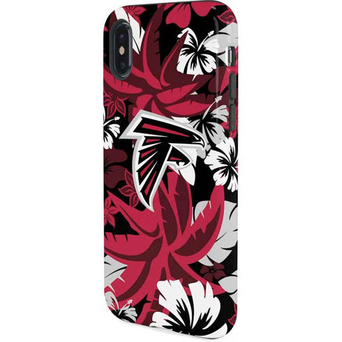 NFL Atlanta Falcons Tropical Print iPhone XS Pro Case