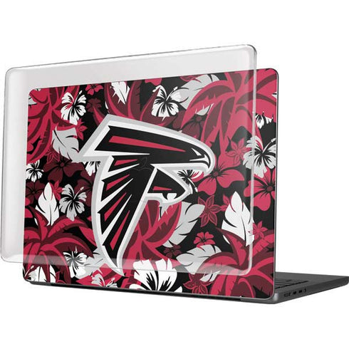 NFL Atlanta Falcons Tropical Print MacBook Pro 14in (2021-24) Case plus Skin