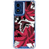 NFL Atlanta Falcons Tropical Print Moto G 5G (2024) Clear Case