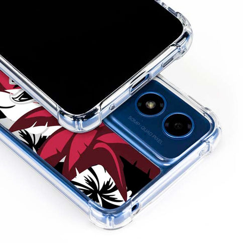 NFL Atlanta Falcons Tropical Print Moto G 5G (2024) Clear Case