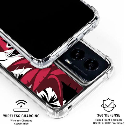 NFL Atlanta Falcons Tropical Print Moto G Power 5G (2024) Clear Case