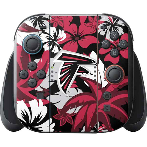 NFL Atlanta Falcons Tropical Print Nintendo Switch 2 (2025) with Joy-Con Skin