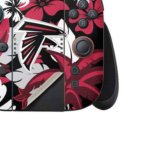 NFL Atlanta Falcons Tropical Print Nintendo Switch 2 (2025) Joy-Con Controller Skin