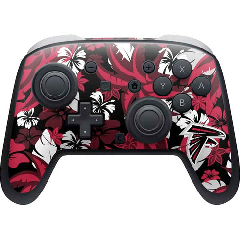 NFL Atlanta Falcons Tropical Print Nintendo Switch 2 (2025) Pro Controller Skin