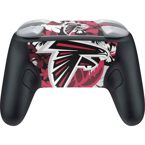 NFL Atlanta Falcons Tropical Print Nintendo Switch 2 (2025) Pro Controller Skin