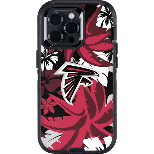 NFL Atlanta Falcons Tropical Print Otterbox Defender iPhone Skin