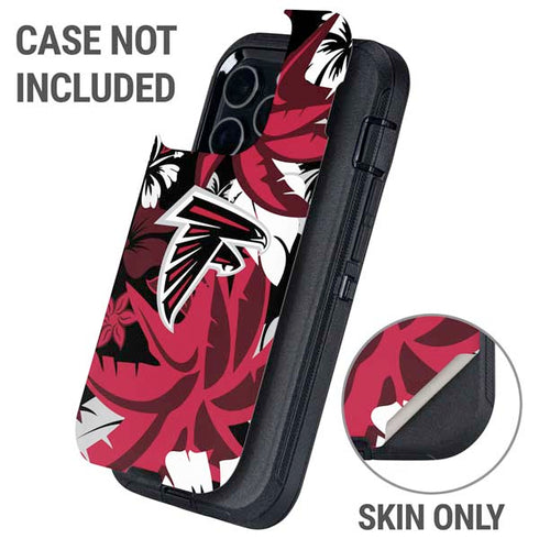 NFL Atlanta Falcons Tropical Print Otterbox Defender iPhone Skin
