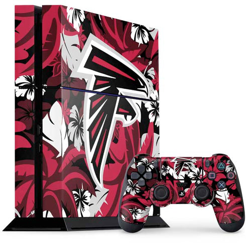 NFL Atlanta Falcons Tropical Print PlayStation PS4 Skins
