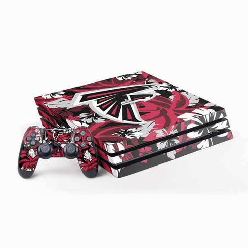 NFL Atlanta Falcons Tropical Print PlayStation PS4 Skins