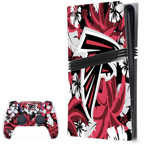 NFL Atlanta Falcons Tropical Print PS5 Pro Bundle Skin