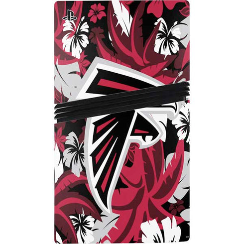 NFL Atlanta Falcons Tropical Print PS5 Pro Console Skin