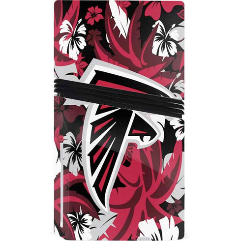 NFL Atlanta Falcons Tropical Print PS5 Pro Disk Console Skin