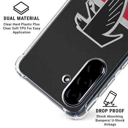 NFL Atlanta Falcons Vintage Galaxy A36 5G Clear Case