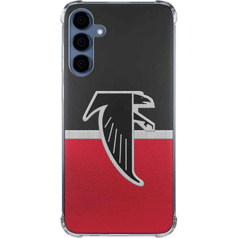 NFL Atlanta Falcons Vintage Galaxy A55 5G Clear Case