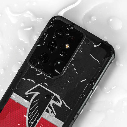 NFL Atlanta Falcons Vintage Galaxy S24 Ultra Waterproof Case