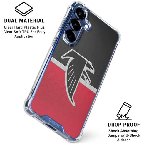 NFL Atlanta Falcons Vintage Galaxy S25 Plus Clear Case