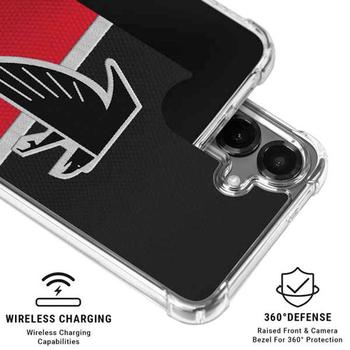NFL Atlanta Falcons Vintage Galaxy S26 Clear Case
