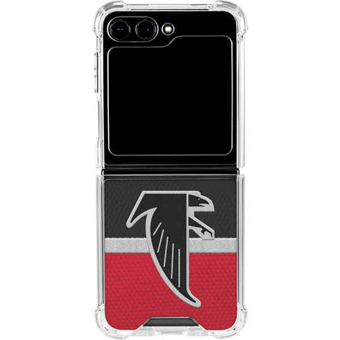 NFL Atlanta Falcons Vintage Galaxy Z Flip6 Clear Case